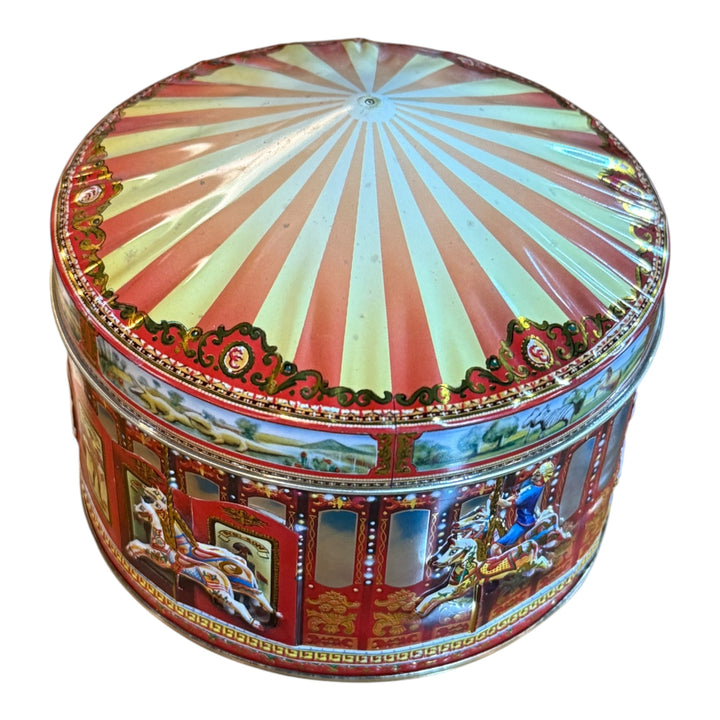 Metal Churchills of London Carousel Cream Toffee Tin