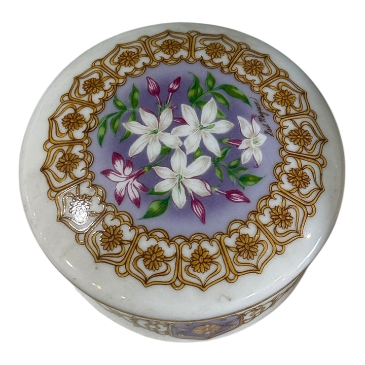 Porcelain 1990 Heritage House Limited Music Box Gail Magram Lara&