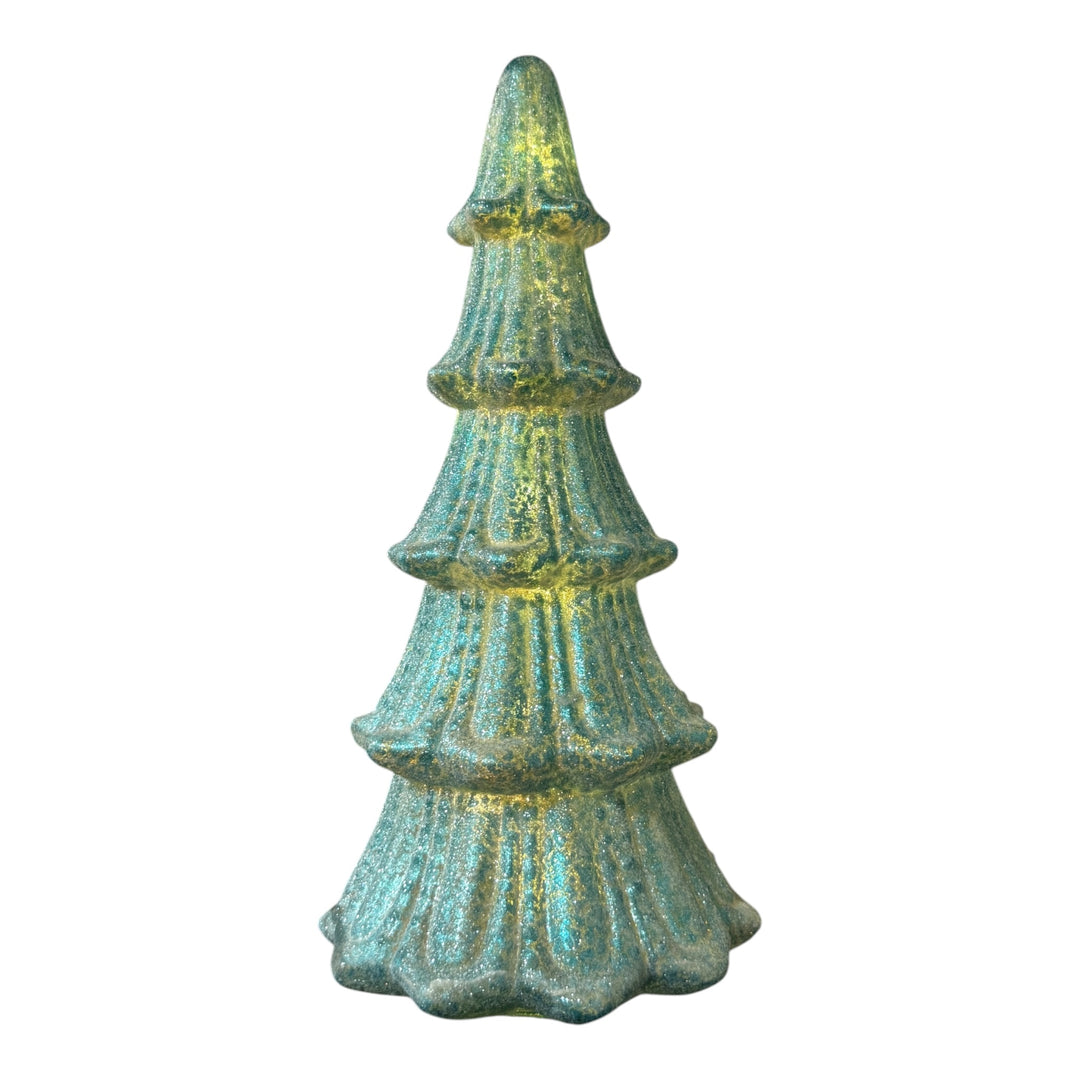 Glass Christmas Tree - Light Up