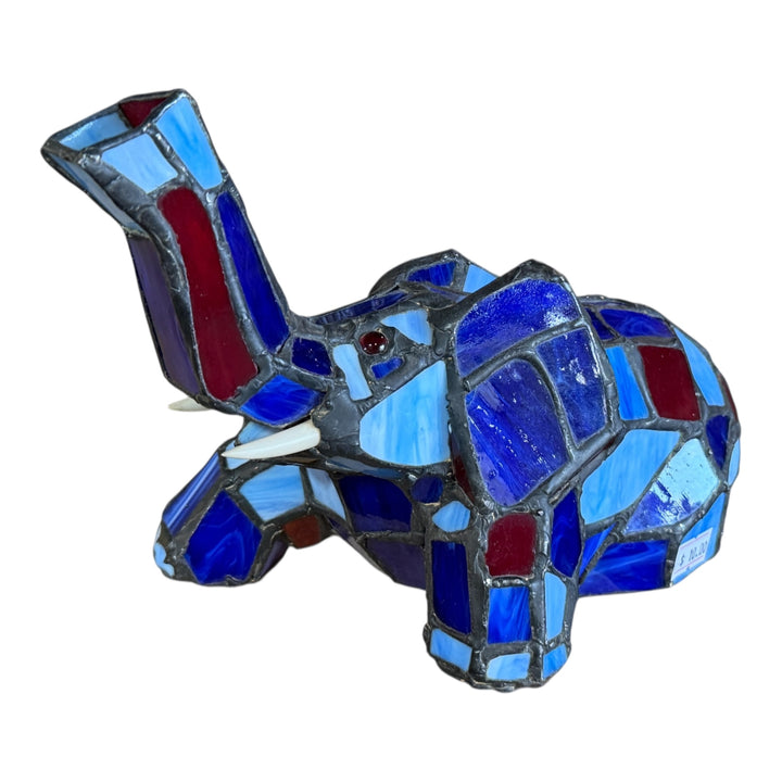 Stain Glass Elephant Lamp
