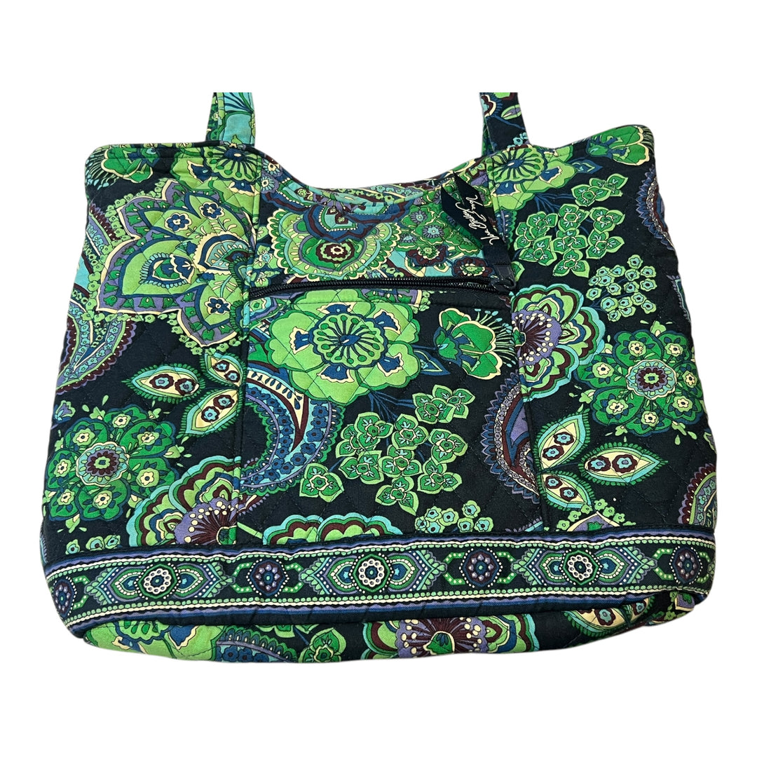 Vera Bradley  Blue Rhapsody Green Tote Bag