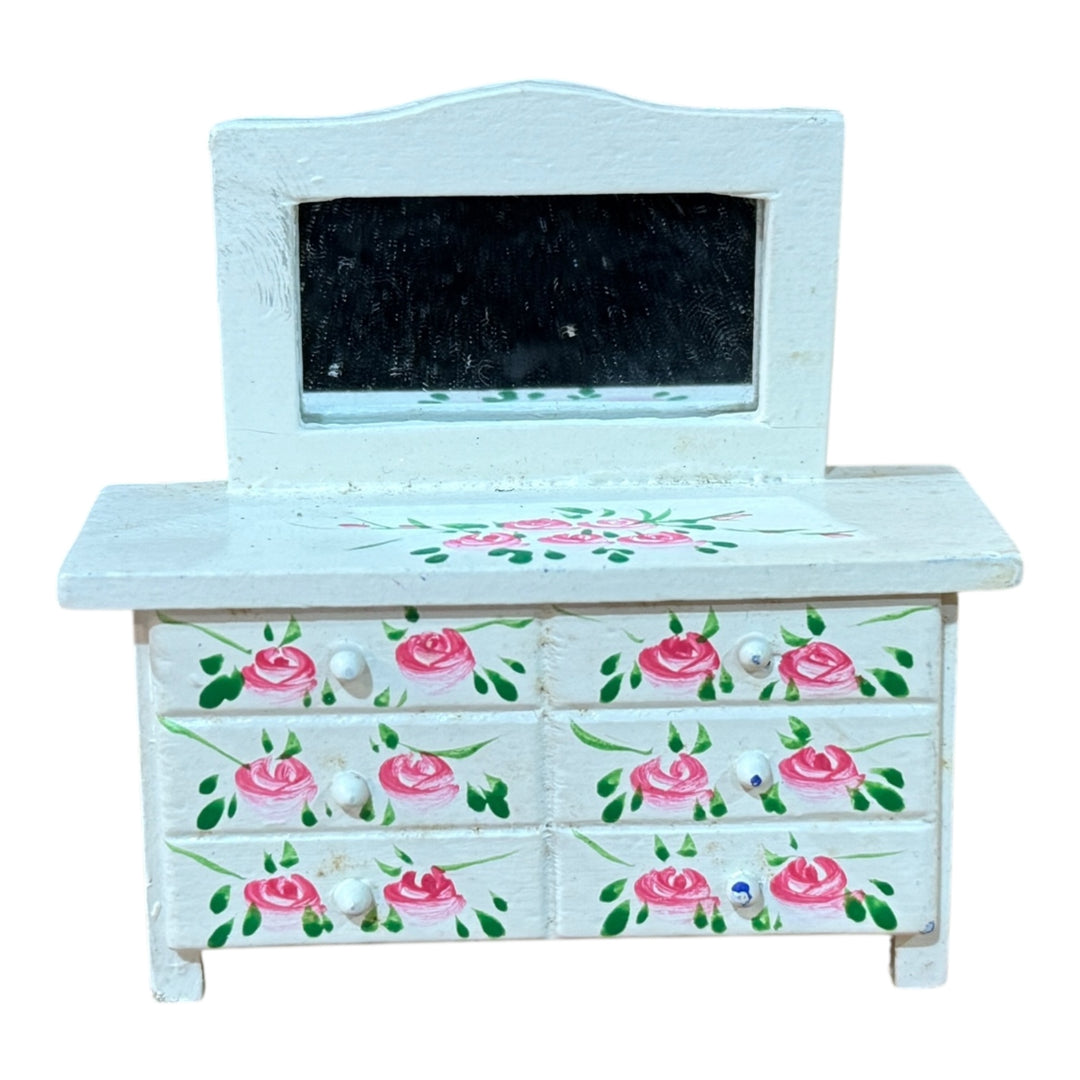 Dollhouse - Floral Dresser w/Mirror