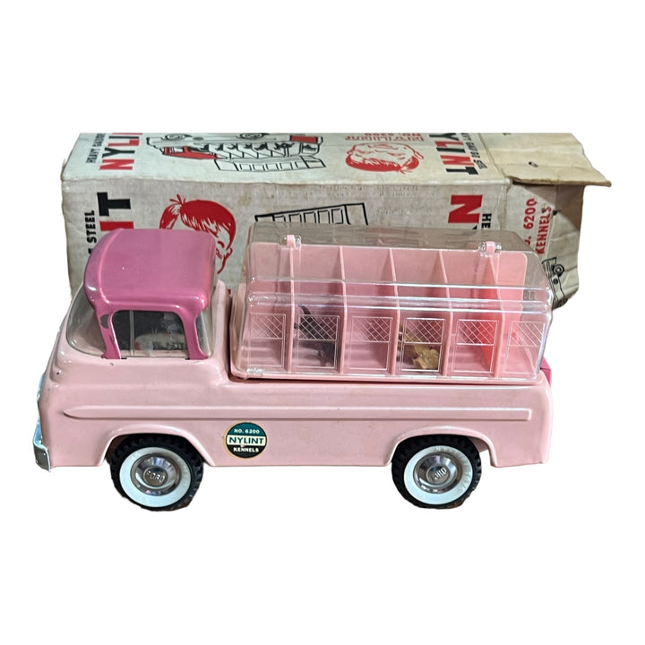 1960's NYLINT Pink Ford Kennel Van