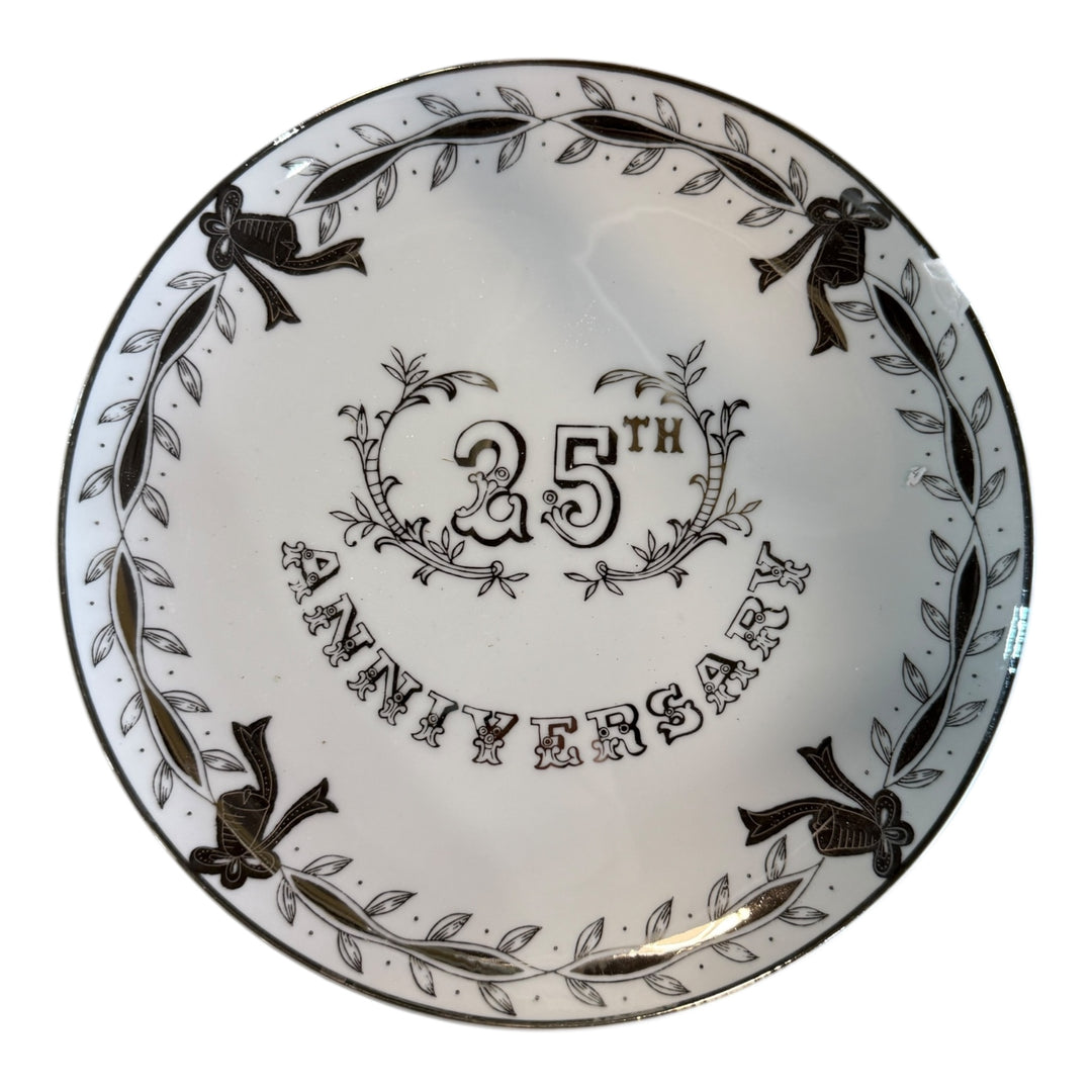 Decorative Plate - Lefton 25th Silver Anniversary Dinner Plate