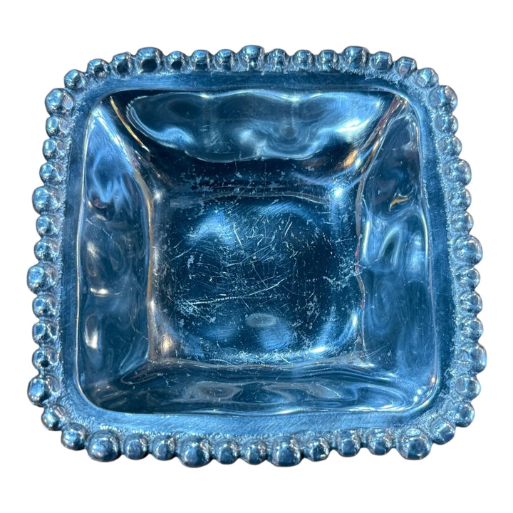 Lenox Organics Beaded Aluminum Small Serving Bowl