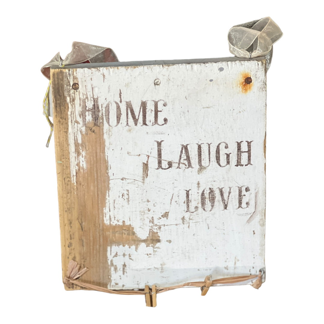 Primitive Home Laugh Love Decor