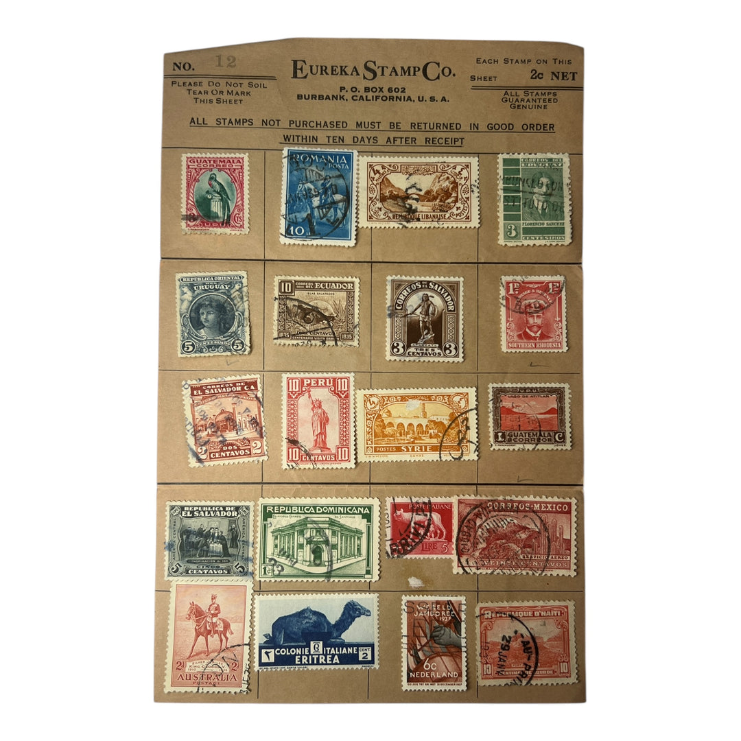 Stamps - Eureka Stamp Co. Page No. 12