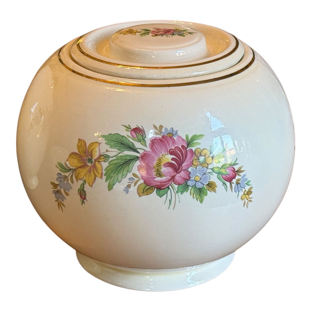 Homer Laughlin Kitchen Kraft Spring Wreath Cookie Jar Set of 3