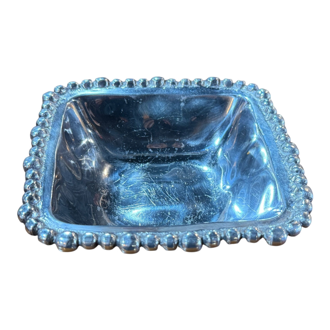 Lenox Organics Beaded Aluminum Small Serving Bowl
