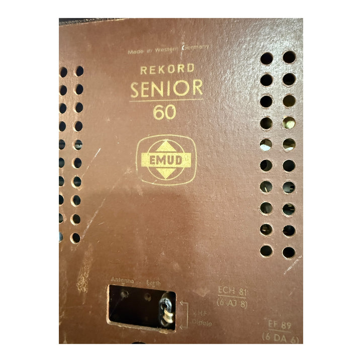 Vintage Emud Rekord Senior 60 AM/FM Radio West Germany