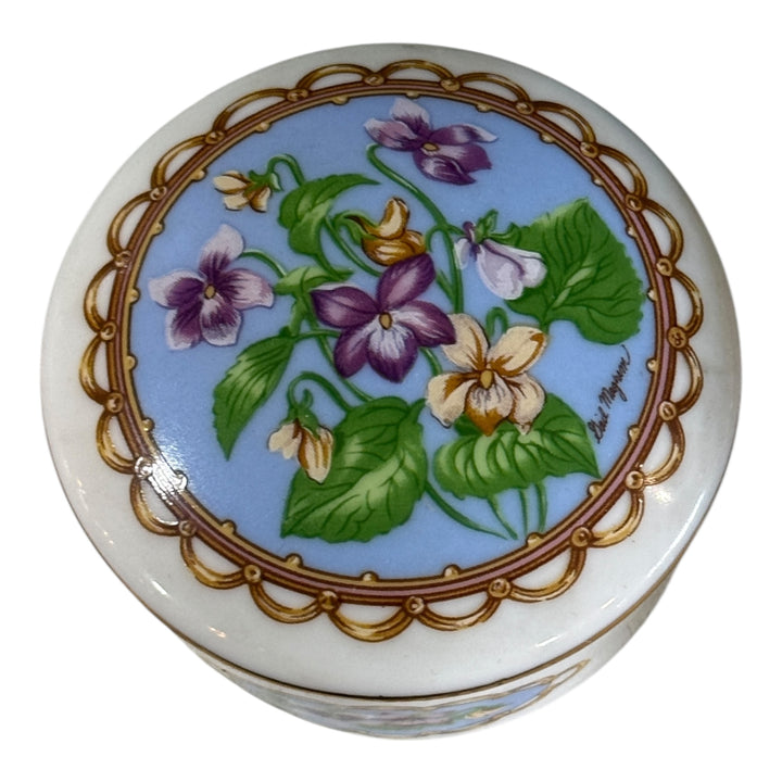 Porcelain 1990 Heritage House Limited Music Box Gail Magram Star Dust