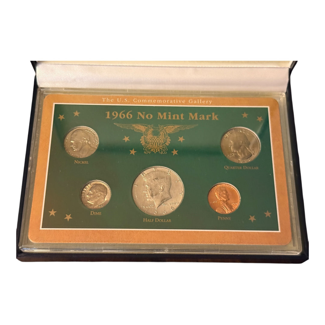 The US Commemorative Gallery 1966 No Mint Mark Coin Set