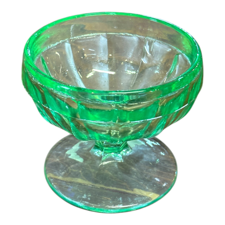 Vintage Uranium Glass Sorbet Cup