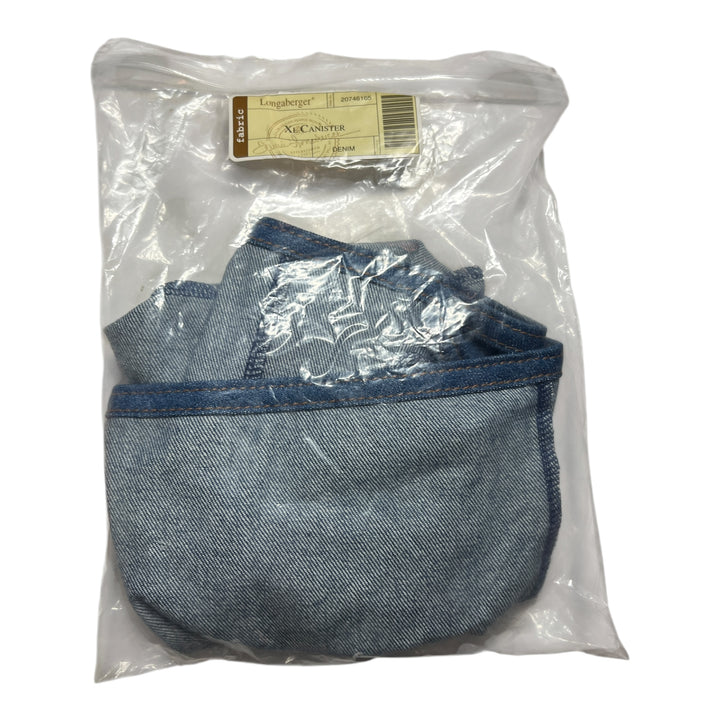 Longaberger Denim Liner Extra Large Canister Basket