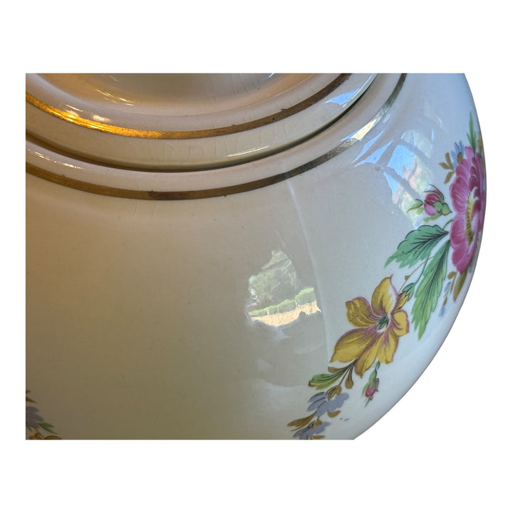 Homer Laughlin Kitchen Kraft Spring Wreath Cookie Jar Set of 3