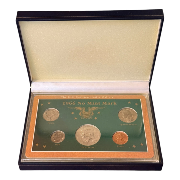 The US Commemorative Gallery 1966 No Mint Mark Coin Set