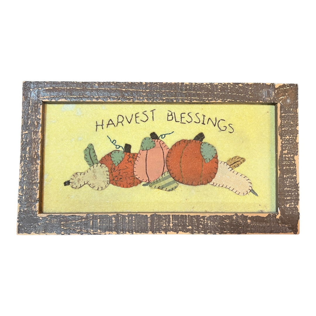 Primitve Harvest Blessings Sign