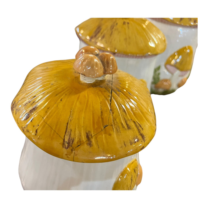 Vintage Mushroom Canister Set