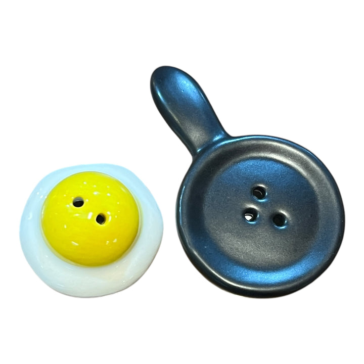 Salt & Pepper Shakers - Egg and Frying Pan