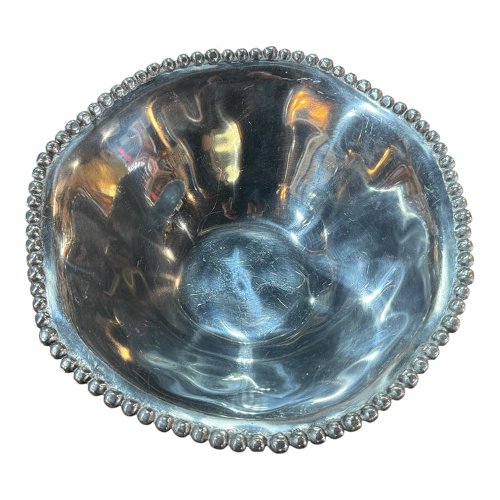Lenox Organics Beaded Aluminum Large Serving Bowl