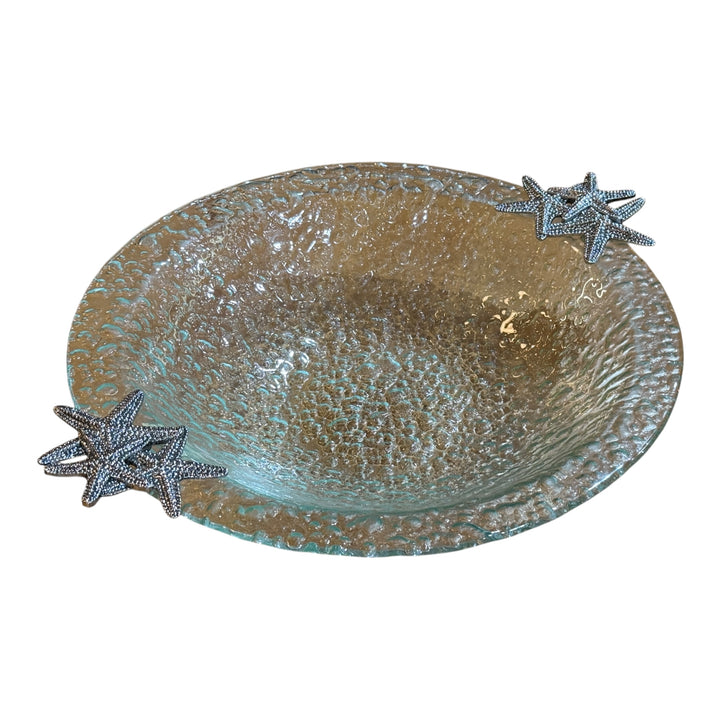 Mudpie Glass Starfish Bowl