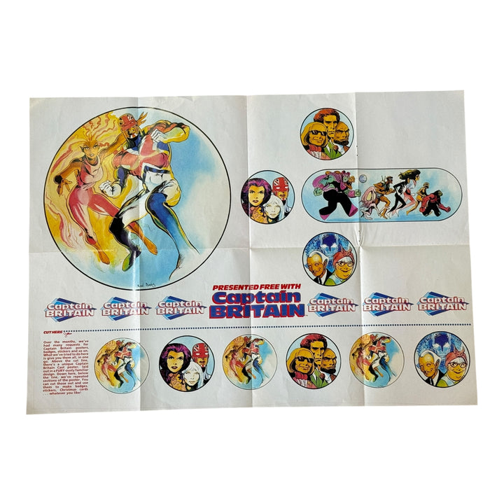 Original Alan David Captain Britain Poster