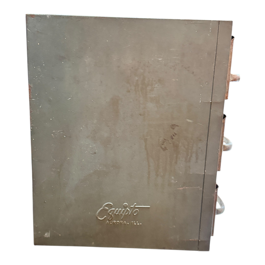 Original 1940s Vintage American Industrial Metal Equipto Multi-Drawer Storage Cabinet  PICKUP ONLY