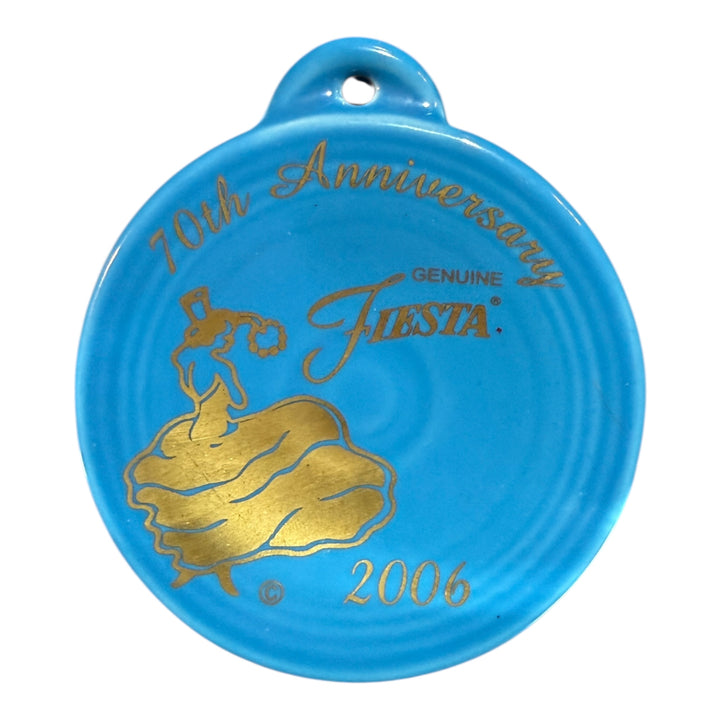 Fiesta Ware 2006 70th Anniversary Dancing Lady Peacock No Box