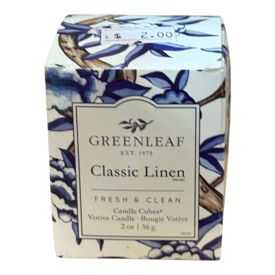 Greenleaf Votive Classic Linen