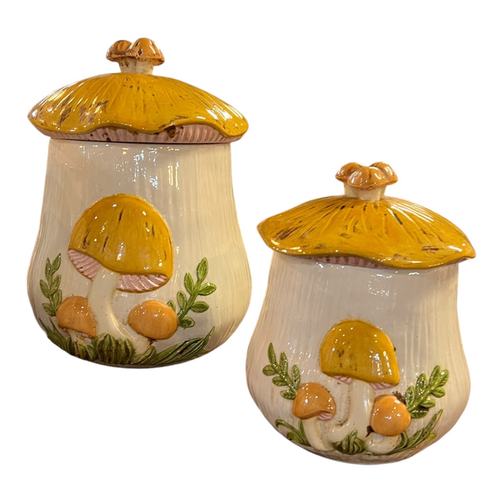 Vintage Mushroom Canister Set