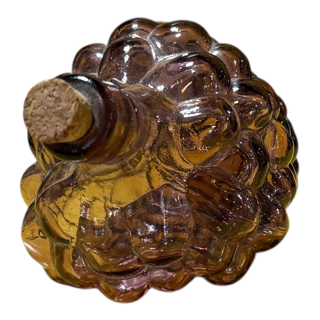 Amethyst Color Glass Grape Shaped Bottle