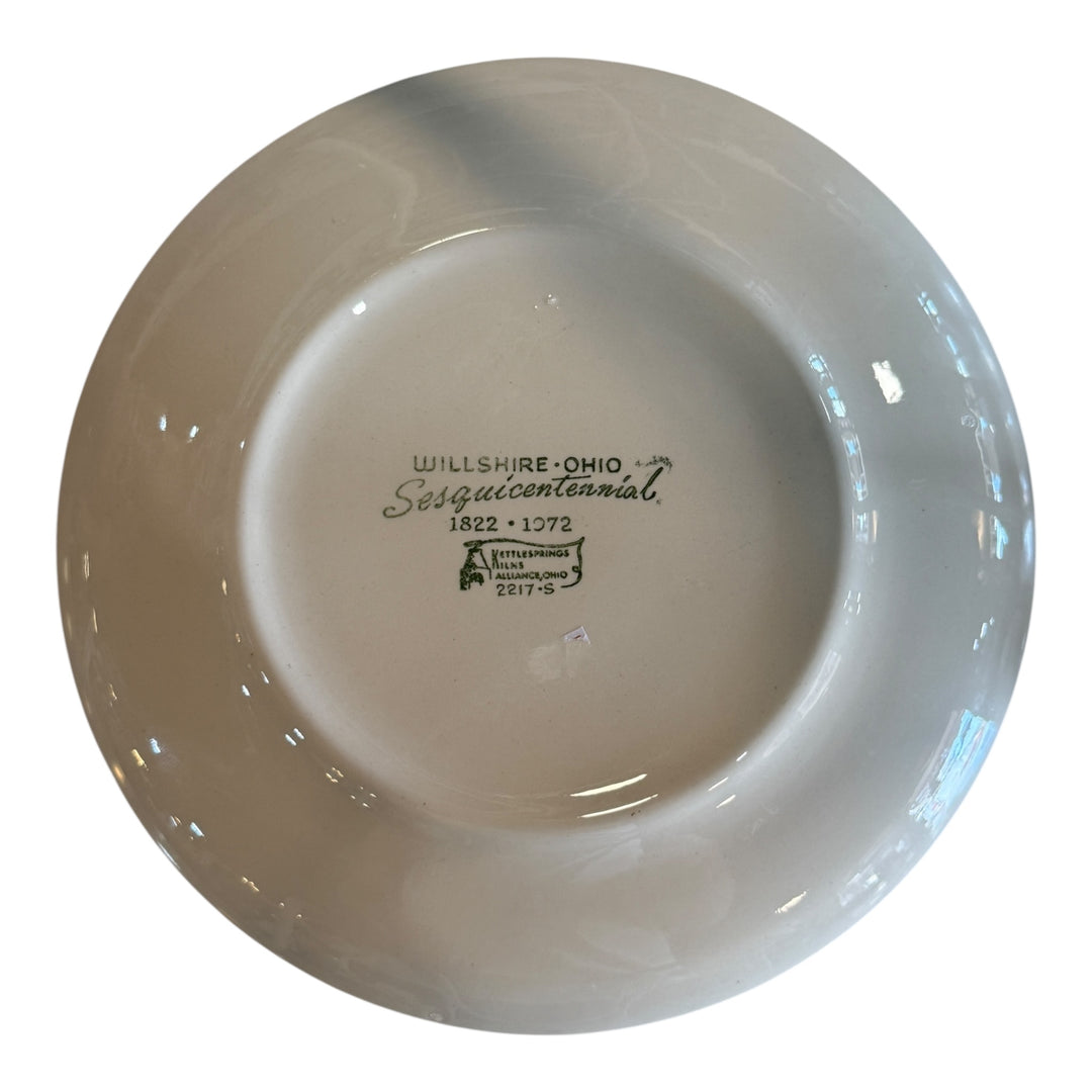 Decorative Plate - Sesquicentennial Willshire Ohio 2217