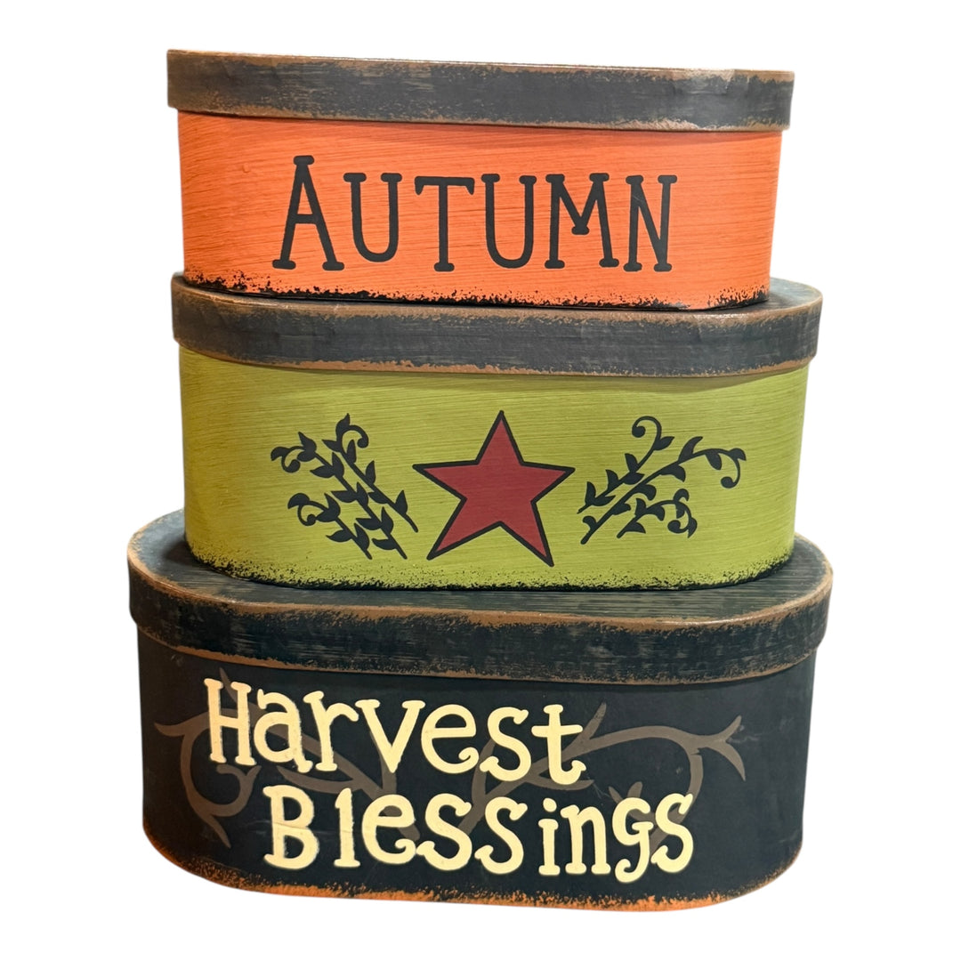 Fall Nesting Box Trio