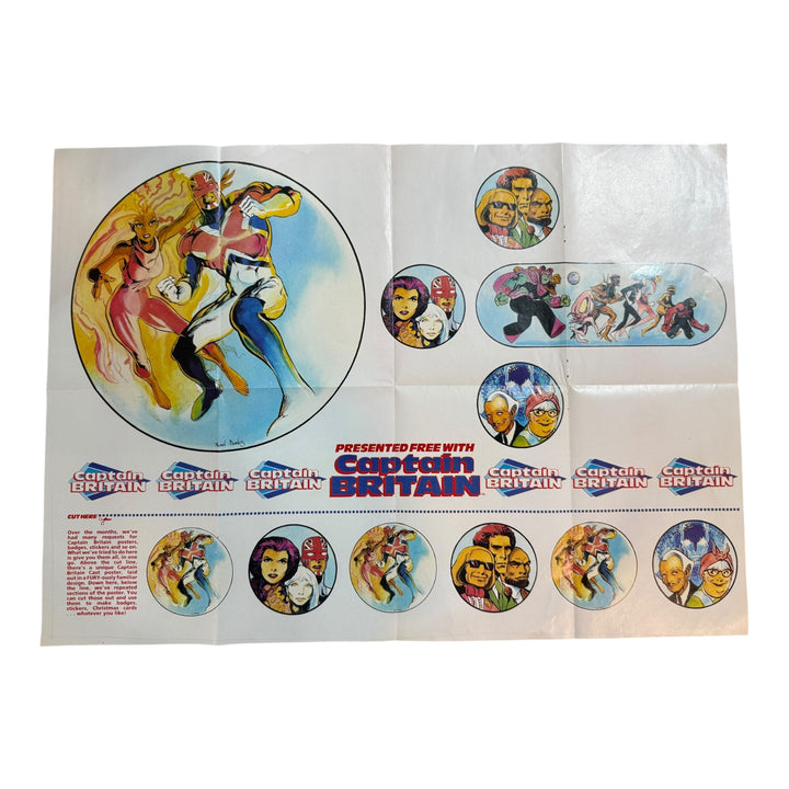 Original Alan David Captain Britain Poster