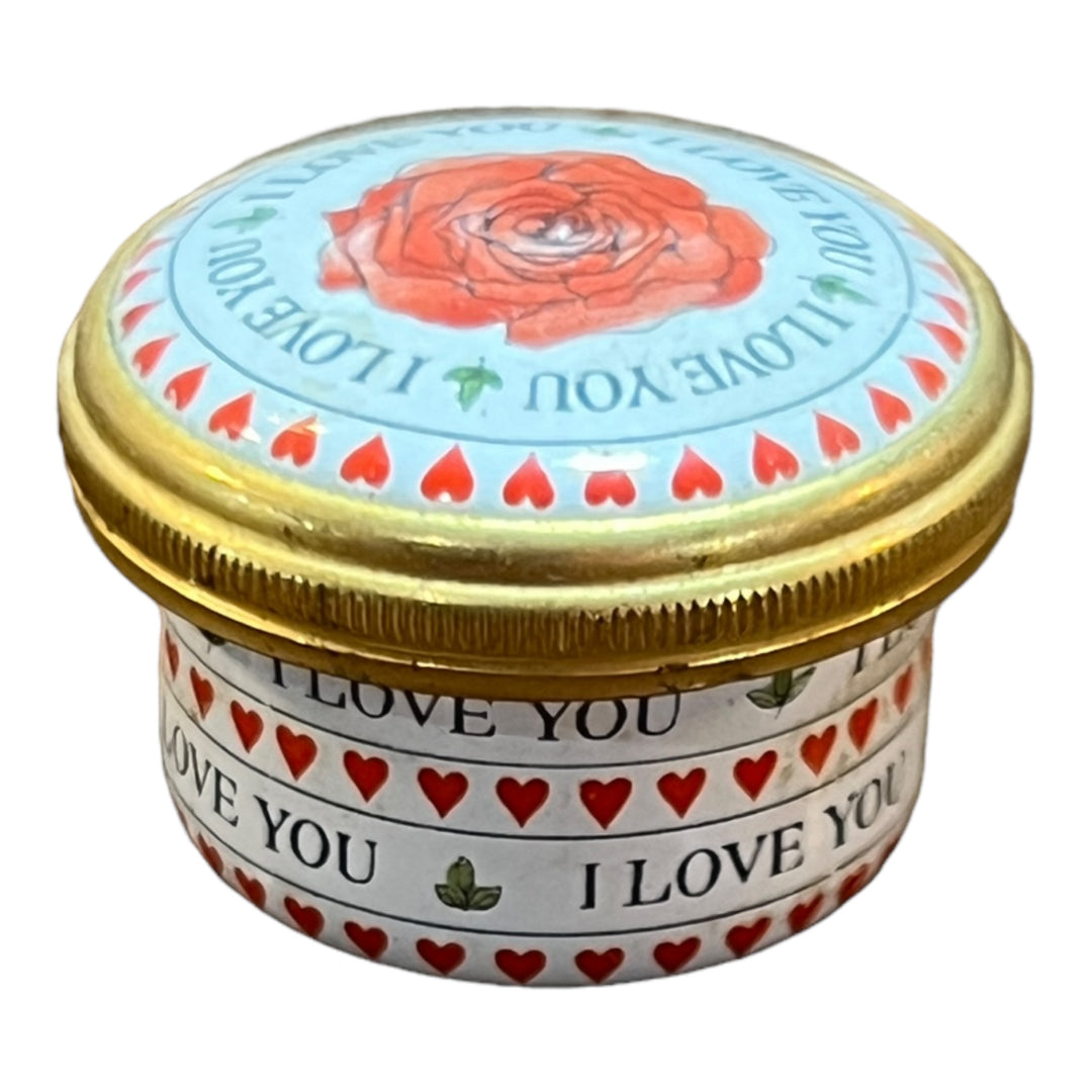 Halycon Days Enamels - I Love You Trinket Box