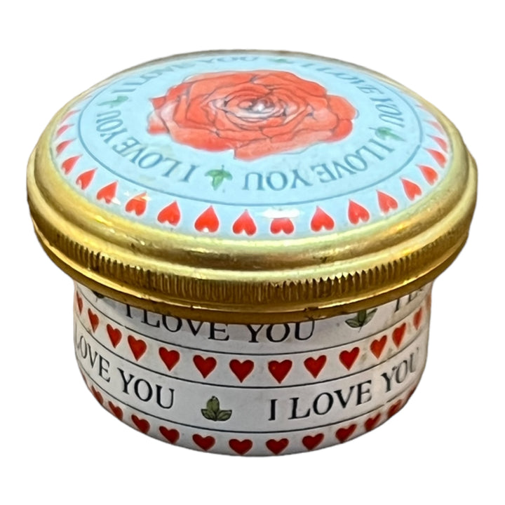 Halycon Days Enamels - I Love You Trinket Box