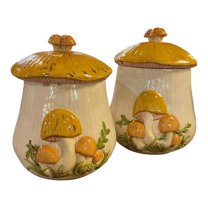 Vintage Mushroom Canister Set