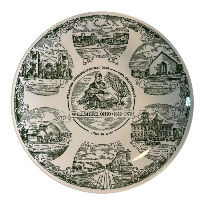 Decorative Plate - Sesquicentennial Willshire Ohio 2217