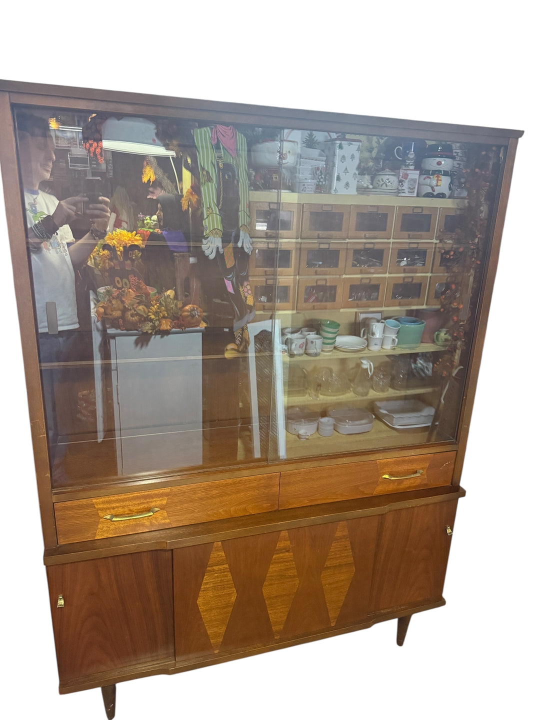 Danish Mid Century Modern China Cabinet PICKUP ONLY