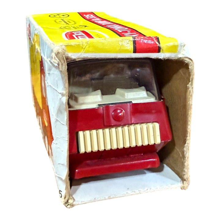 Vintage Diecast Tonka Mini Red And Yellow Dump Truck #535