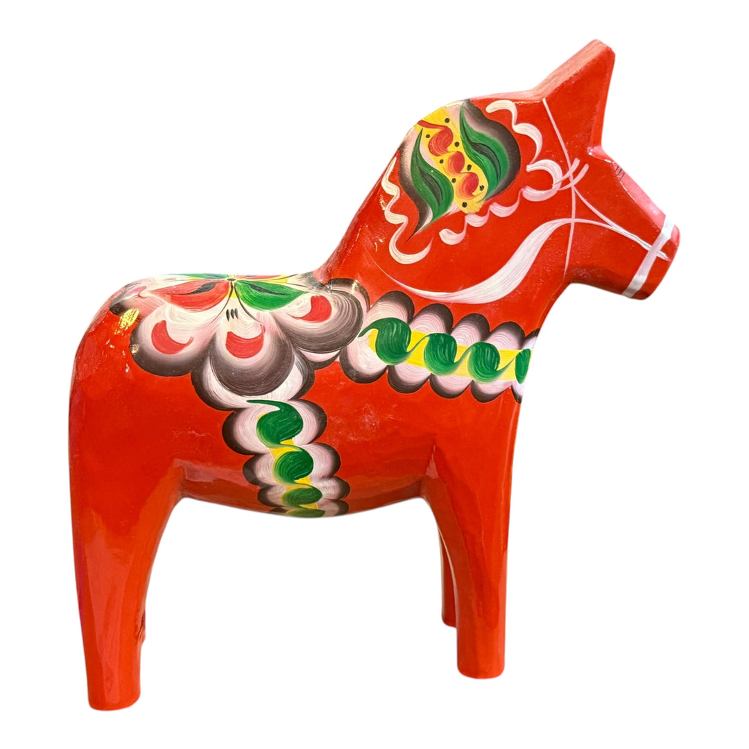 Grannas A. Olson’s Swedish Hand Painted Wood Dala Horse