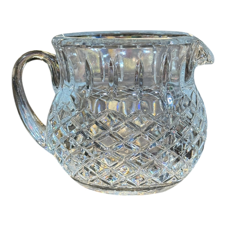 Vintage Crystal Jug Pitcher: Criss-Cross Design, FTY2 Pattern