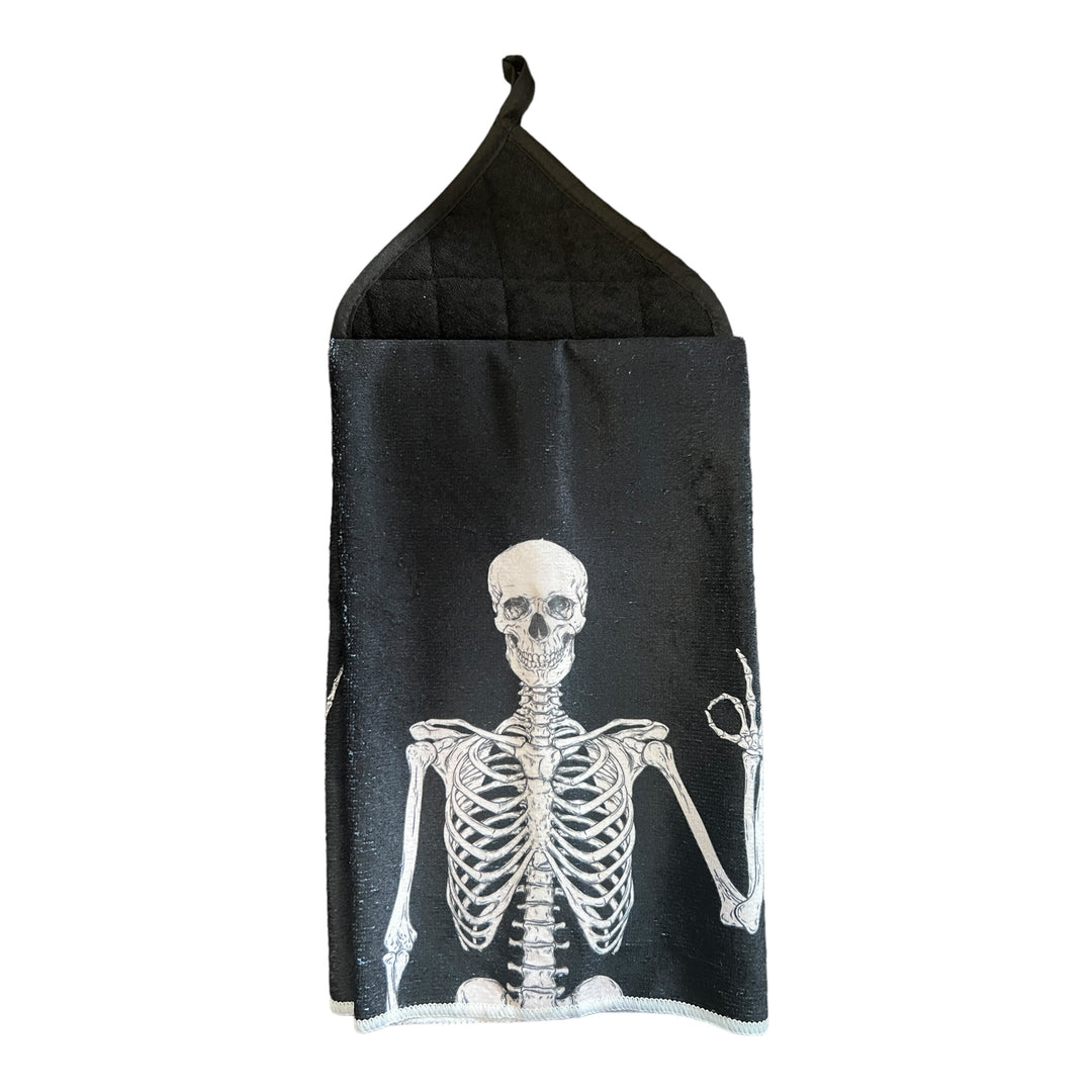 Handmade Hanging Towel - Skeleton