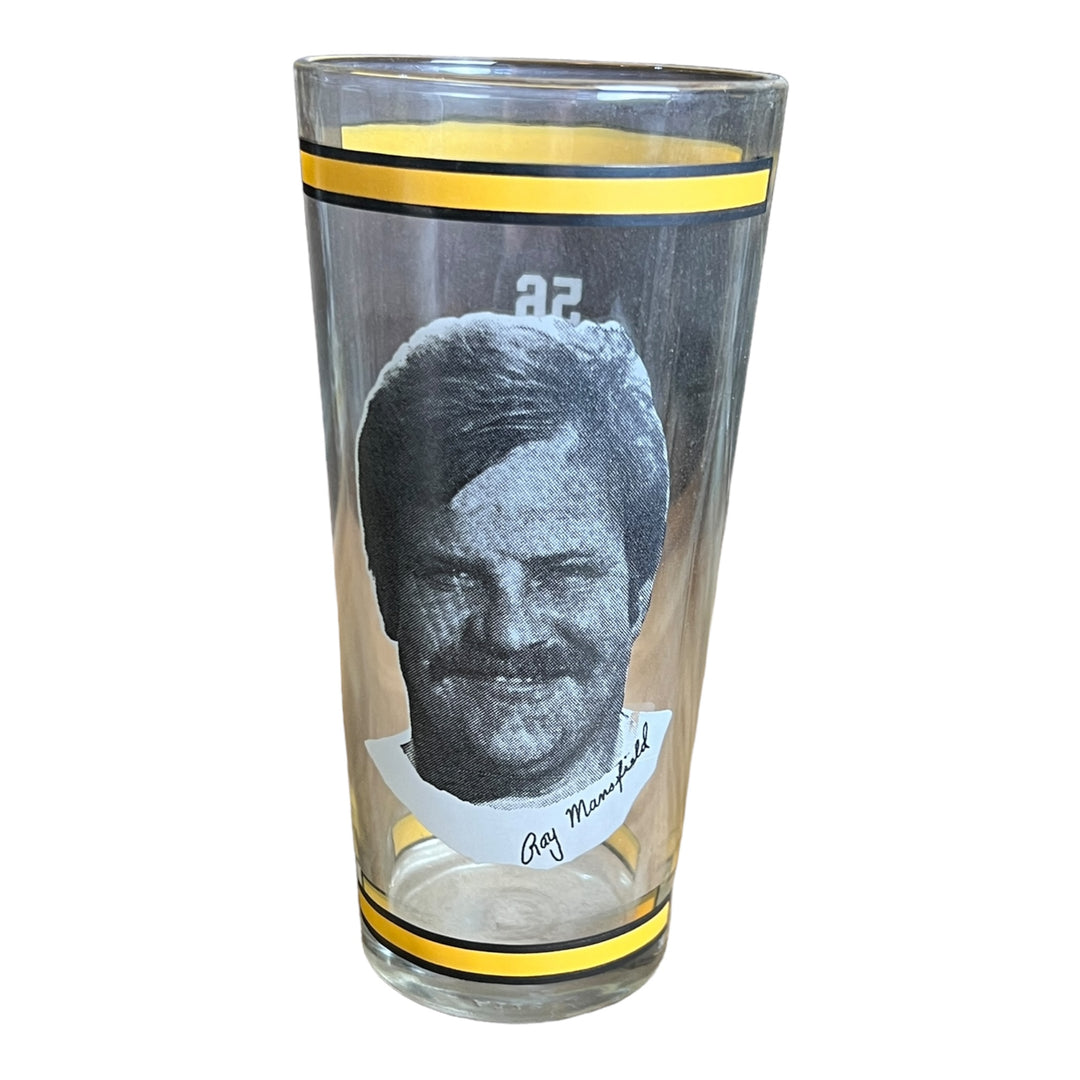 Arby's Drinking Glass Ray Mansfield - Pittsburgh Steelers