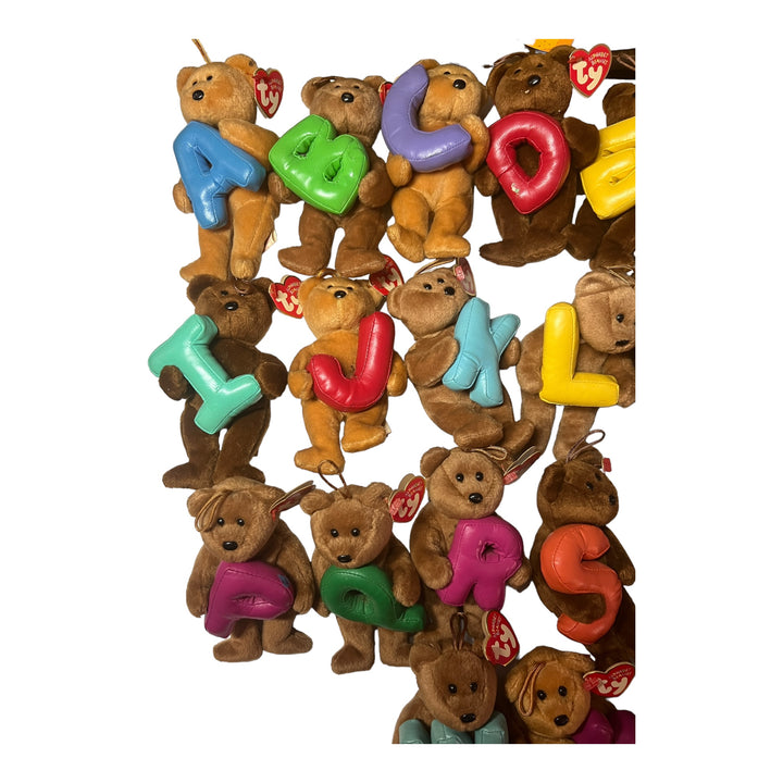 Ty Alphabet Beanies: Complete Set of 26 "A to Z" 5 Inch Teddybears