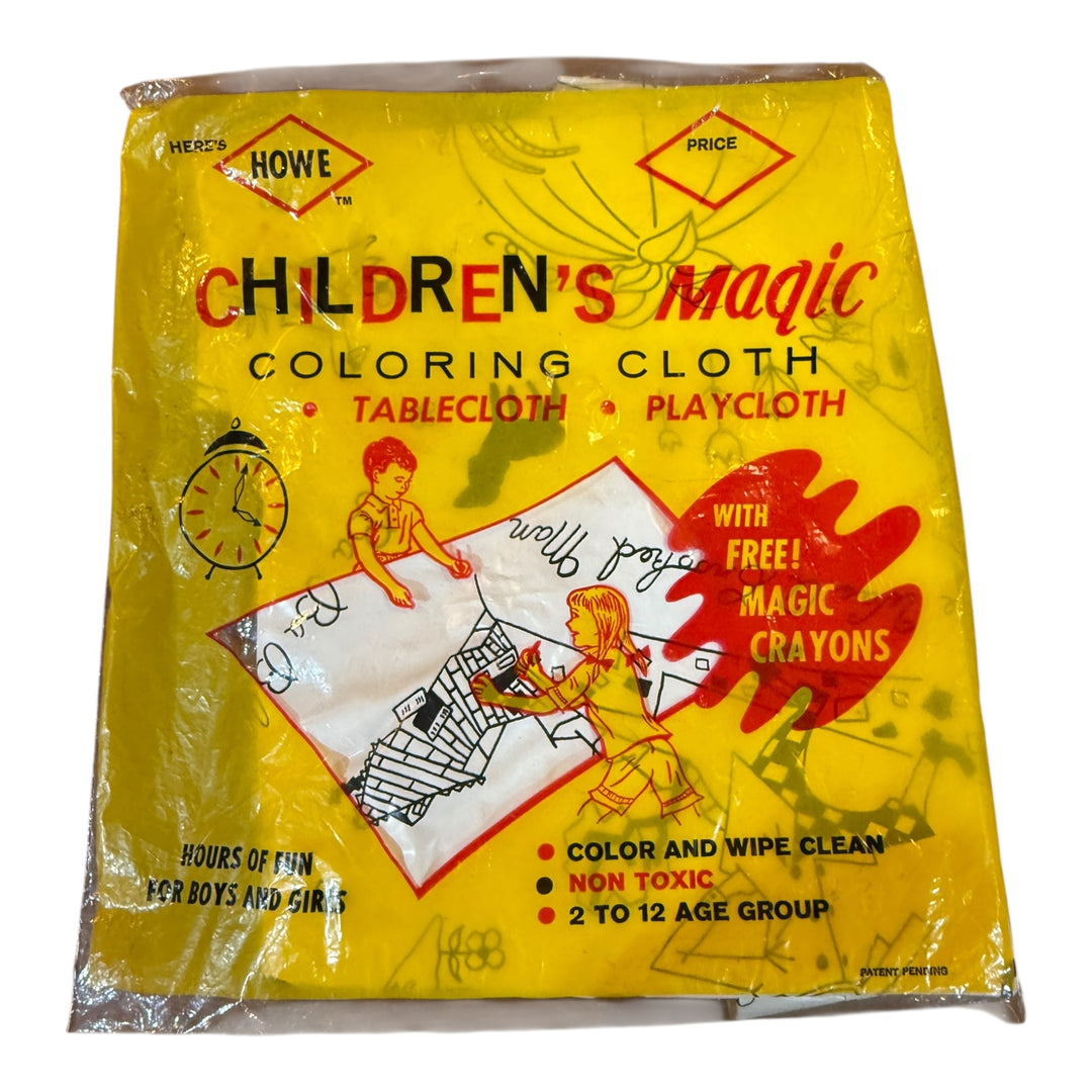 Here's HOWE Children's Magic Coloring Cloth Tablecloth / Playcloth
