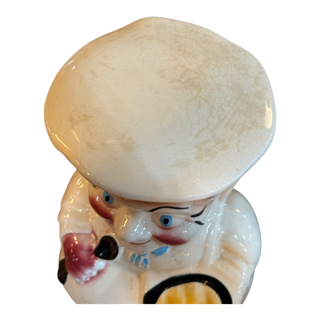 Vintage RRP Happy Chef Cook Cookie Jar Roseville Pottery