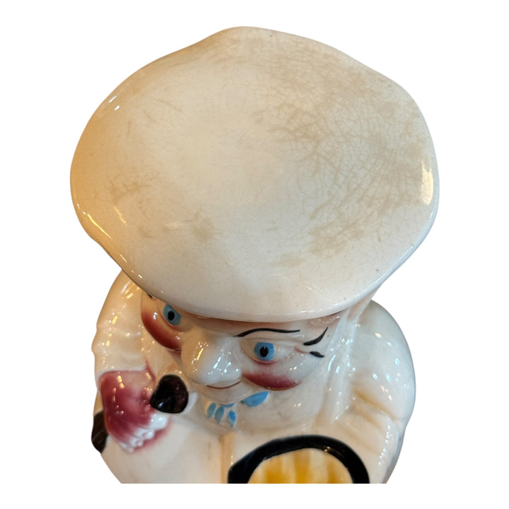 Vintage RRP Happy Chef Cook Cookie Jar Roseville Pottery