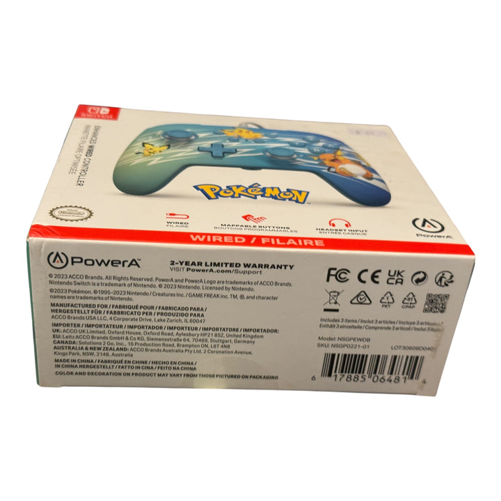 Power A Nintendo Switch Controller Lightning Pokémon