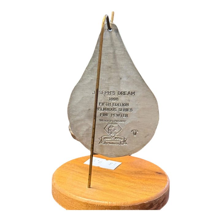 Wendell August Forge Ornament - Joseph's Dream 1998 5th Edition Religious Series